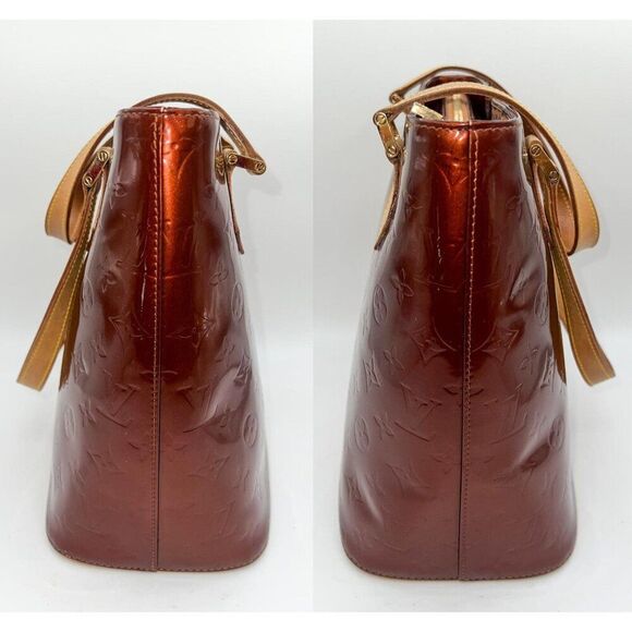 Authentic LOUIS VUITTON Monogram Vernis Houston LV Logo Patent Brentwood… - Picture 10 of 13